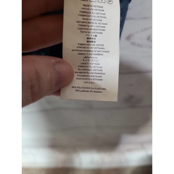 Michael Michael Kors Navy Blue Polka Dot Bell Sleeve Casual Top Womans Size 1X - Picture 7 of 7